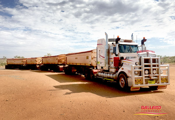 Quad Road Train Side Tippers Central Queensland Australia